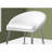 Counter Height Bar Stools , 2Pcs With Modern White And Metal Legs Upholstery Feet Rest