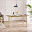 Alissah Solid Wood Farmhouse Extendable Dining Table Set with x4 Dining Chairs & x1 Dining Bench-986903259-986903255