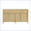 Buffet 4 portes avec prises de courant, ports USB et tablettes réglables-587746506