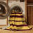 Machine Washable Horizontal Stripes Brown Area Rug-1128161873