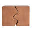 Ensemble de 2 tables d'appoint rectangulaires d'extérieur, tables de bout gigognes en imitation bois pour une utilisation intérieure et extérieure, meubles décoratifs durables et élégants