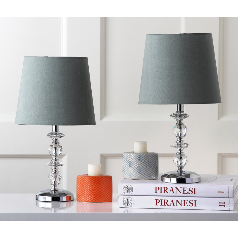 Daneysha Crystal Table Lamp, Green
