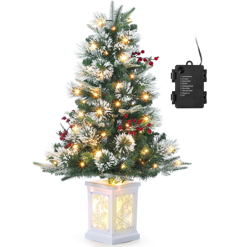 Arbre de Noël artificiel 36 'en cèdre illuminé