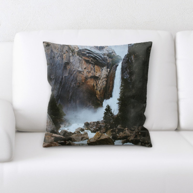 Waterfall Microsuede Reversible Throw Pillow