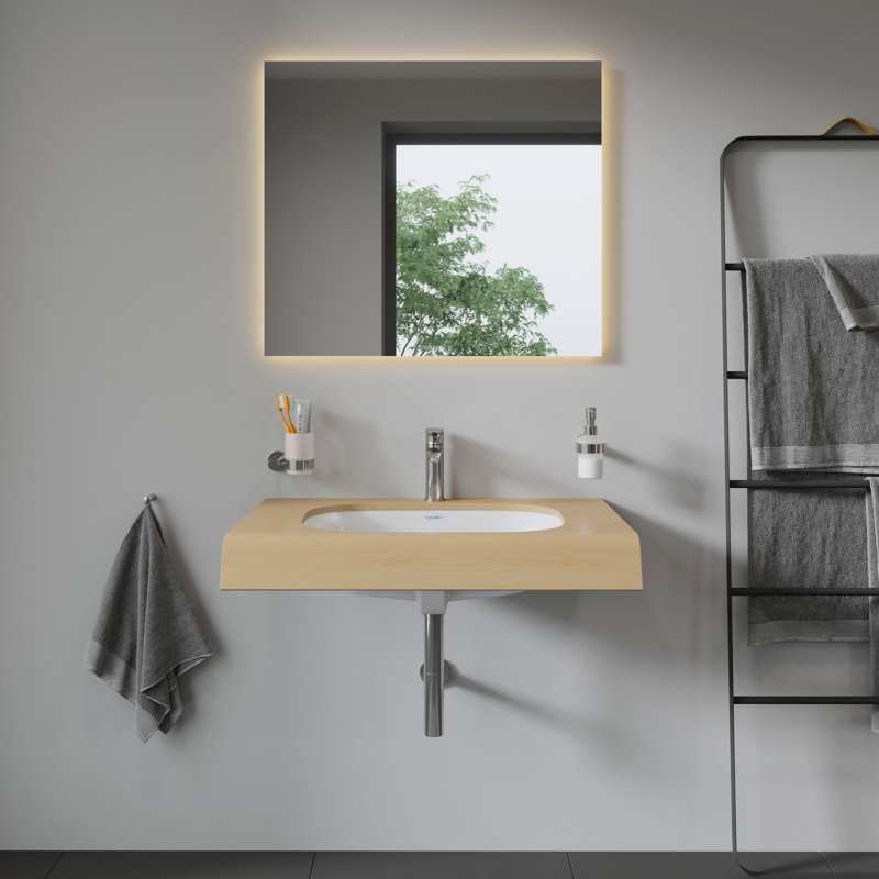 Elegant D-Code White Ceramic Oval Undermount Bathroom Sink