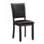 Ensemble de salle à manger 6 pièces avec banc, table de cuisine de style ferme moderne avec chaises et banc en similicuir, ensemble de salle à manger rectangulaire en bois avec piètement en forme de U, similicuir noir antique et brun foncé