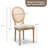 French-Style Farmhouse Dining Chair with Round Backrest-678961722-678961720