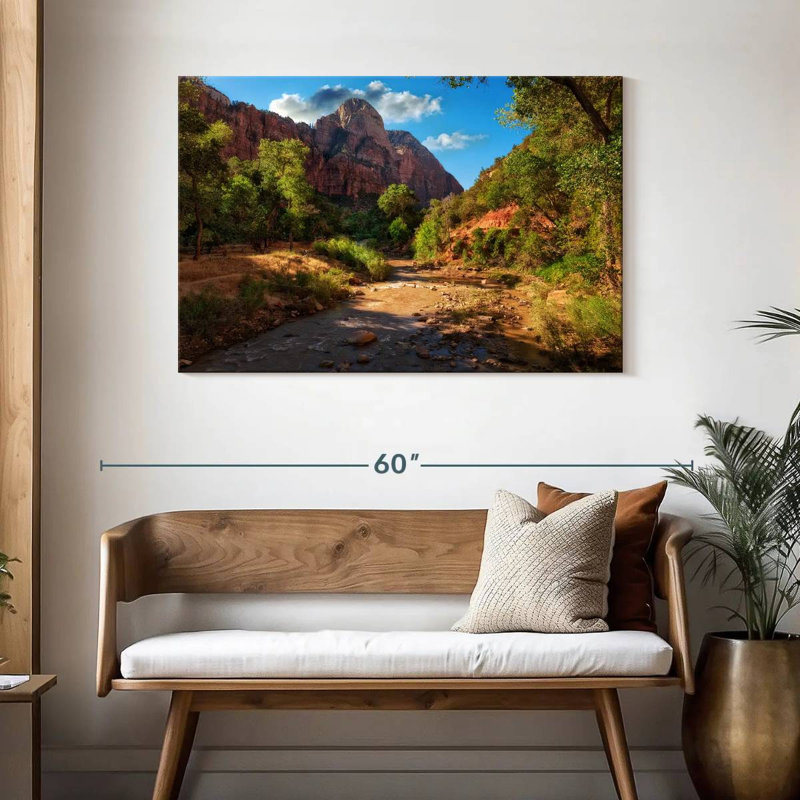 Rivière Alvord au parc national de Zion, H 30 po x l 45 po