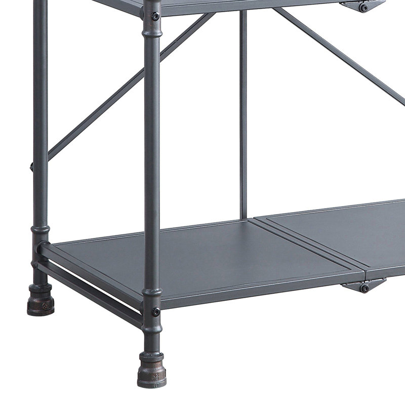 Hand-Brushed 3-Tier Console Table