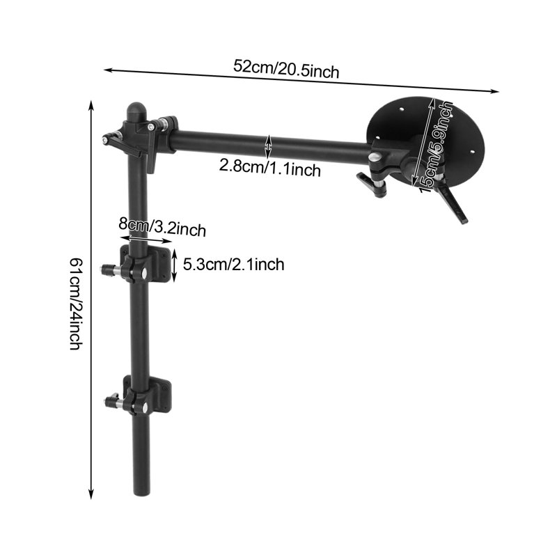 Pied de table pivotant à 360 ° Support de table détachable Pied de table réglable en hauteur pour camping-car