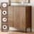 Union Rustic 31.5" Modern Reeded TV Stand With Doors, Entertainment Center With Shelf, Wooden TV Console With Storage For Living Room-615894244