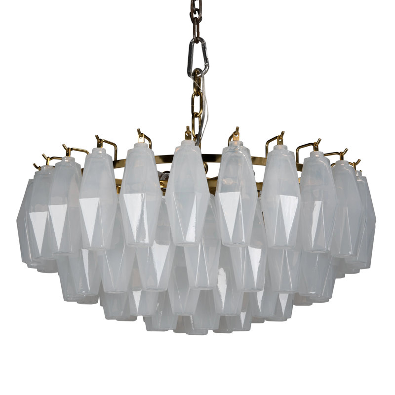Ludmilla Chandelier, 6 Lights, 3 Tiers, 12" H x 23" W x 23" D