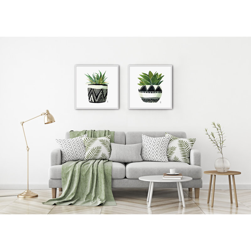 Objects Planta Boho II by César Ortiz Echagüe - Single Picture Frame Painting, 40cm H x 40cm W x 3cm D