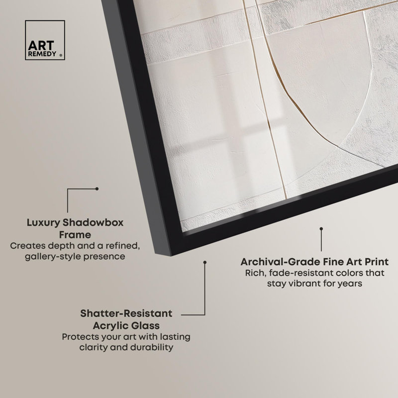 Carved Contours II Shadowbox Print Minimalist Decor by Art Remedy, 21" H x 17" W, Black