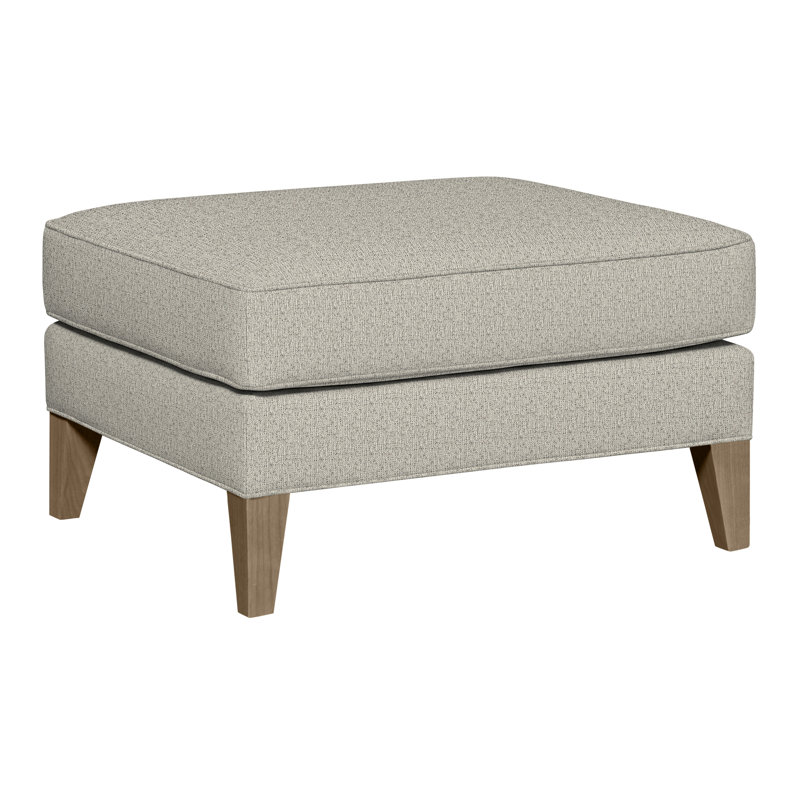 Burlingame Upholstered Ottoman, Hampton, Tuck Metal