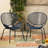 Chair In Navy, Iron Craftsmanship, 34.47 In. High, 24.53 Wide, 25.9 Deep Navy Iron, Relaxing Design, 34 Height, 24.8 Width, 25.5 Depth