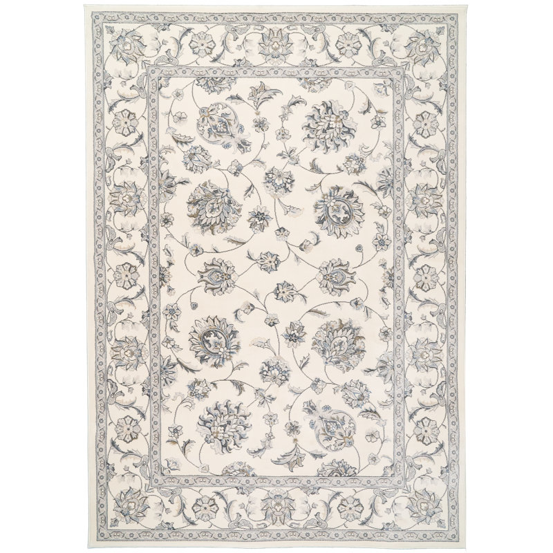 Tapis crème Attell, Rectangle 5 pi 3 po x 7 pi 7 po