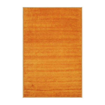 Tapis contemporain orange