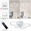 Ventilateur de plafond réversible à intensité variable de 32,68 po avec lumières DEL et télécommande Debrann-877077981-895627278