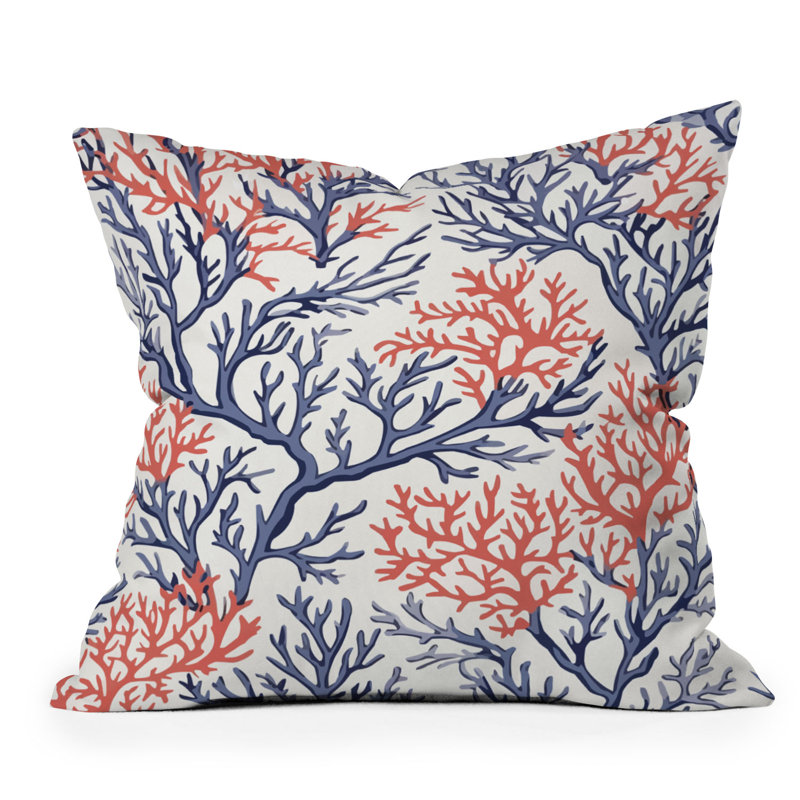 Megan Morris Corals of Aethoria Throw Pillow, Square 16"