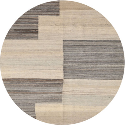 Tapis abstrait gris / olive