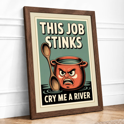 This Job Stinks Retro - Print