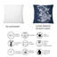 Coussin décoratif à motif de roses blanches dans des tons de gris IV-695521494