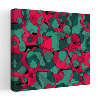 Contemporary Art Abstract Contemporary Organic Wall Art by Osvaldo Russo - Wrapped Canvas Print
