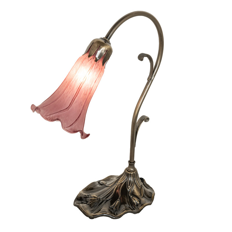 Charlae Arched Table Lamp, Pink