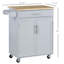 Îlot de cuisine avec chariot, tiroir, armoire de rangement et porte-serviettes-402589027
