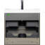 Meuble-lavabo mural 24 po avec lavabo, meuble-lavabo mural moderne-478708011