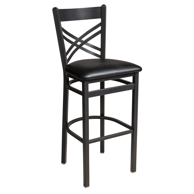 Tabouret de bar 30,5 po Akrin, Noir