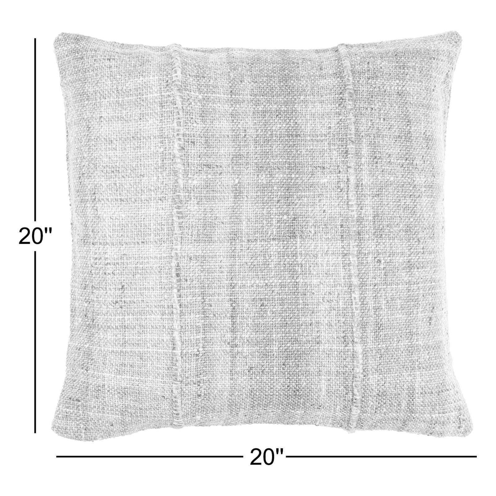 Zeppelin Recycled PET Yarn Throw Pillow, Down, 20"H x 20"W, Brown