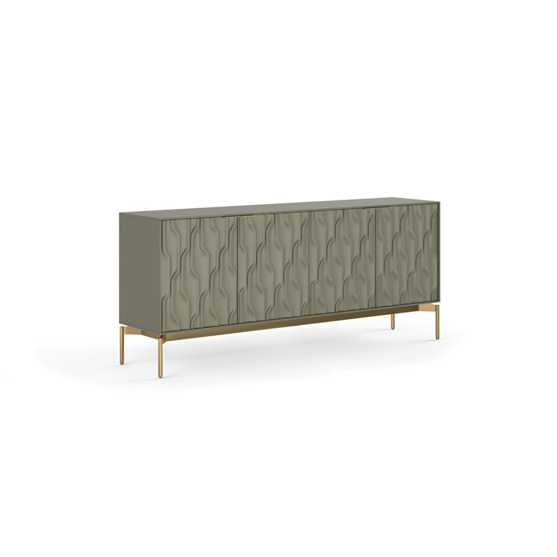 Mesa 79.5'' W Sideboard, Moss/Brushed Brass