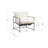  Black Iron Hammock Style Occasional Chair with Cushion-124176185-124176184