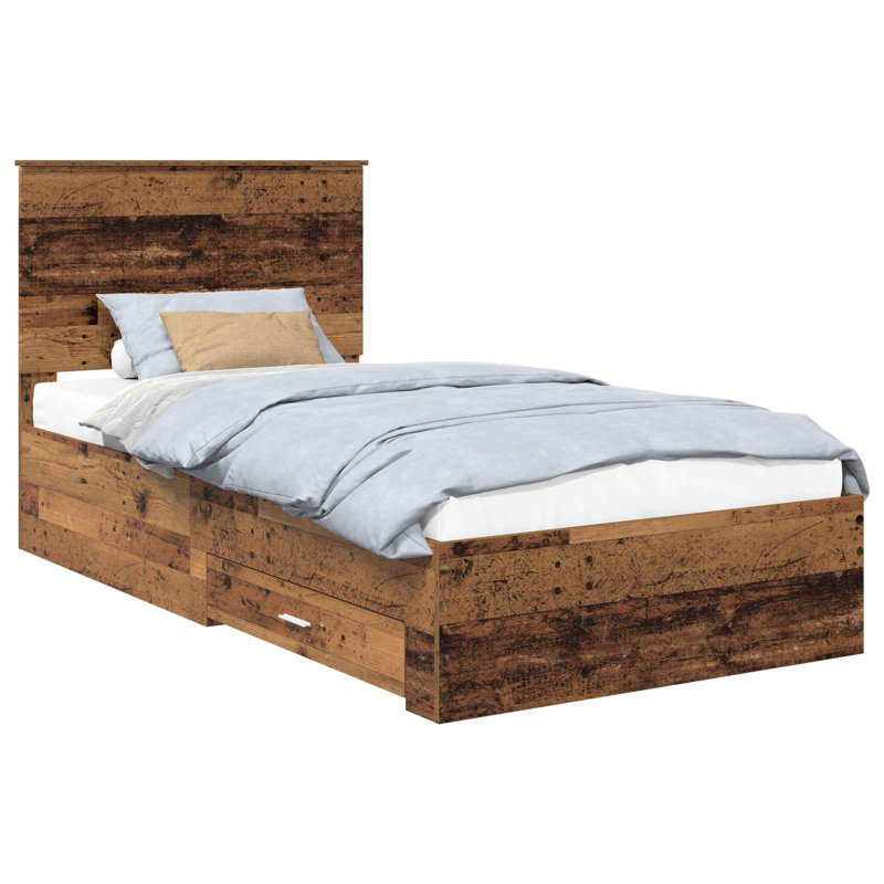 Bed, Old Wood, 100 x 200cm