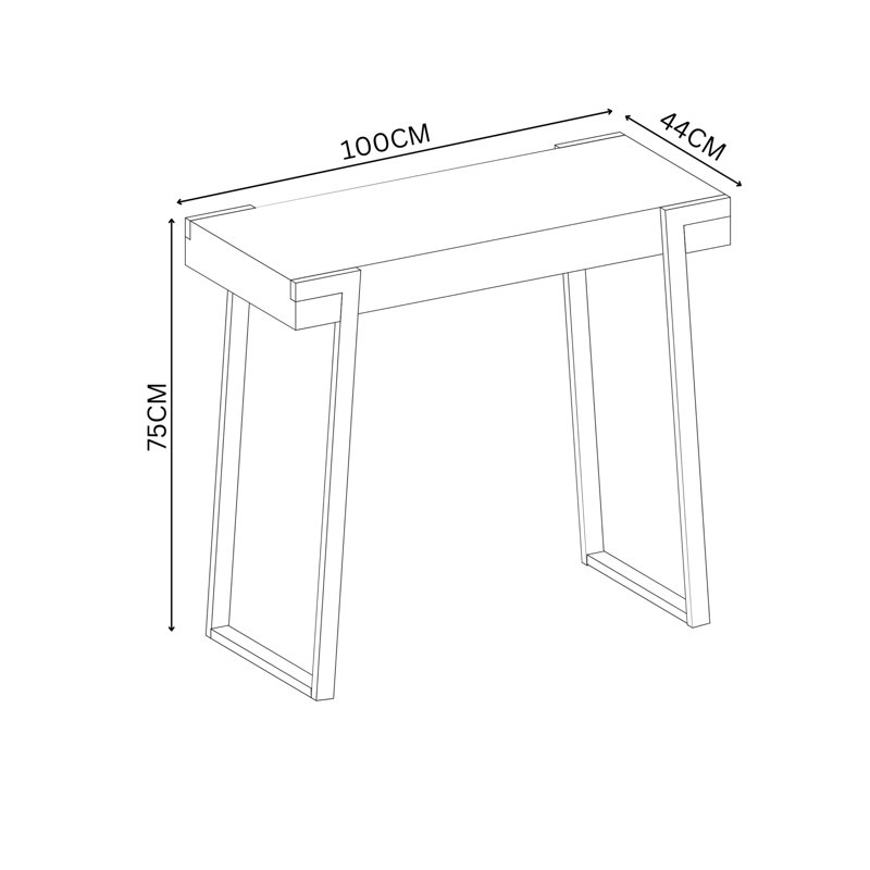 Chauna 100cm Console Table