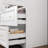 Freestanding Wooden Wardrobe Armoire with 2 Drawers