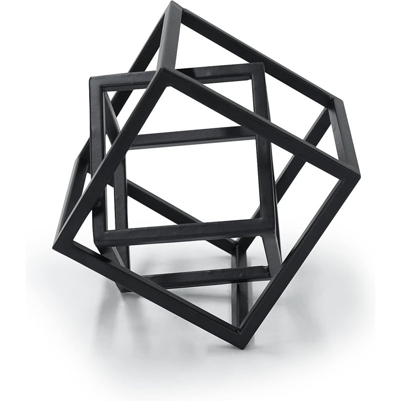 Metal cube decoration
