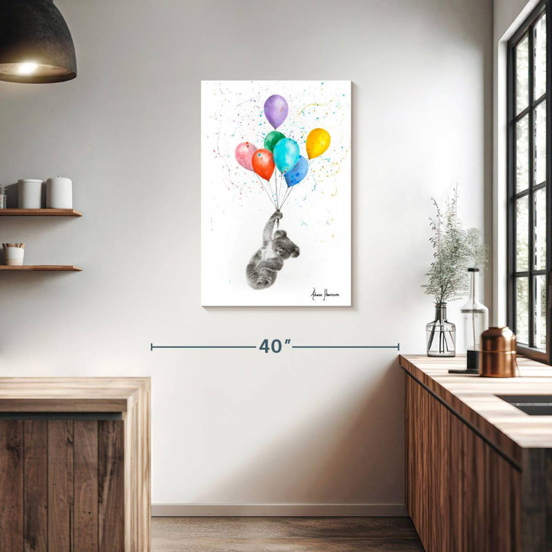 Brampt le koala et les ballons, H 36 po x l 24 po
