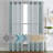 Hywell Soft Linen Plaid Semi-Sheer Grommet Curtain Panels-429486272-429486275