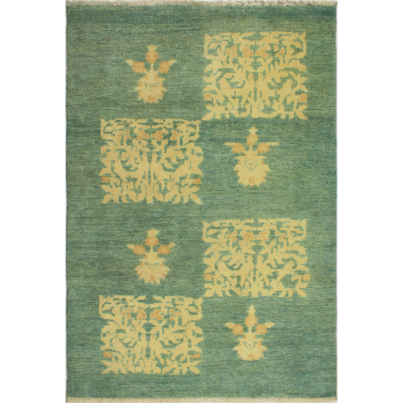 Tapis vert Fine Chobi Ayeisha