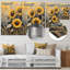 Tournesols dans un pré de blé II - tournesols, décoration murale en métal, reproduction d'art traditionnelle en métal-1580155921
