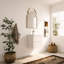  Meuble-lavabo flottant blanc minimaliste 24 po avec lavabo en résine intégré et tiroirs en U-221576893