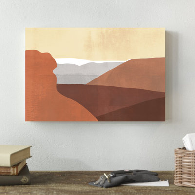 " Sedona Colorblock I " by Victoria Borges Painting Print