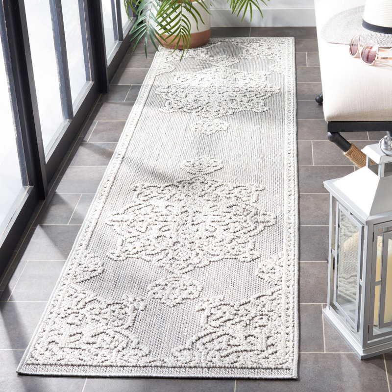 Tapis oriental intérieur / extérieur Global Performance, Tapis de couloir 2 pi 2 po x 8 pi