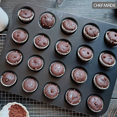 CHEFMADE Muffin Cake Pan, Nonstick Mini 20 Cavity Cupcake Pan