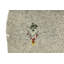Tapis oriental oriental rond gris Greige Tribal