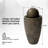 Jiron Weather Resistant Zen Fountain with Light-257959243