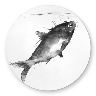 Happy Swimming Fish Outdoor Area Rug | Wildlife Decor
